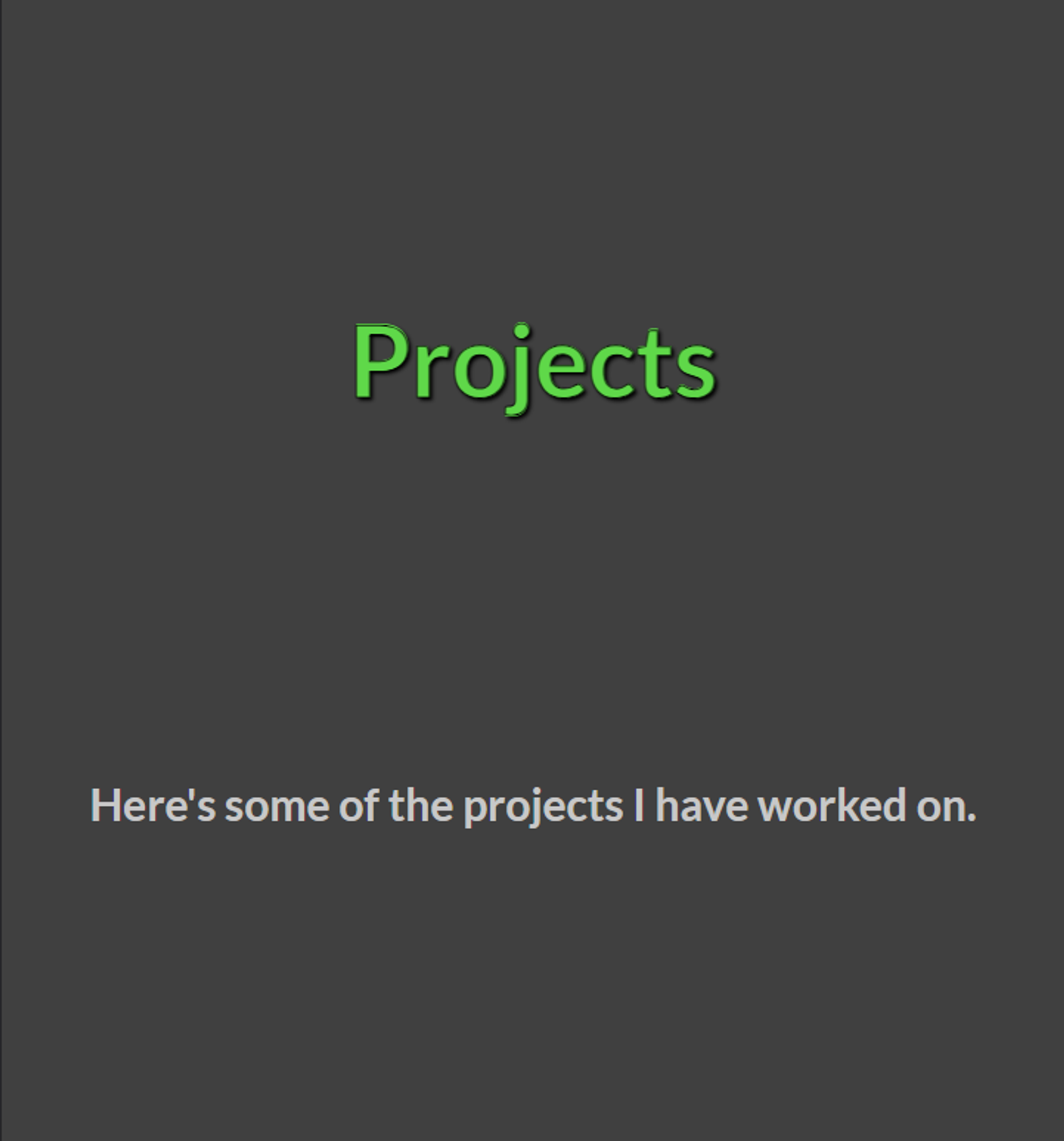 Old project title section (Tablet)