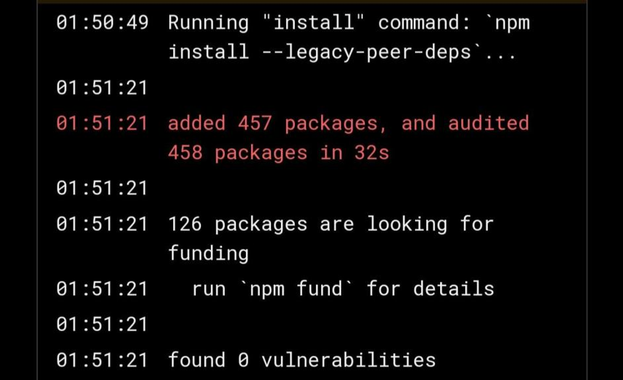 $ npm install --legacy-peer-deps